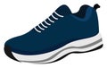 Blue sneaker, illustration, vector Royalty Free Stock Photo
