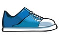 Blue sneaker or trainer