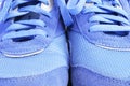 Blue Sneakers Royalty Free Stock Photo