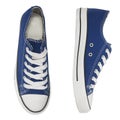 Blue sneakers sports style isolated Royalty Free Stock Photo