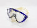 Blue Snorkel for Swimming and Diving Water Sports in White Isolated Background 03