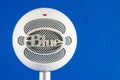 Blue Snowball Podcast Condenser Microphone Royalty Free Stock Photo