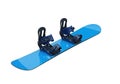 Blue snowboard with bindings isolated on transparent background Royalty Free Stock Photo