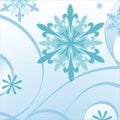 Blue snowflake Royalty Free Stock Photo