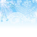 Blue Snowflake Background