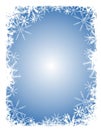 Blue Snowflake Background Royalty Free Stock Photo