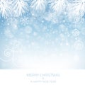 Blue Snowflake Background - Illustration