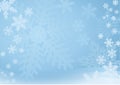 Blue Snowflake Background Royalty Free Stock Photo