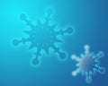 Blue snowflake-Blue background