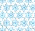 Blue snowflake Christmas seamless background Royalty Free Stock Photo