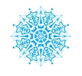 Blue Snowflake Illustration