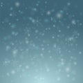 Blue Snowflakes background design vector illustration for greeting card Royalty Free Stock Photo