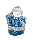 Blue snowman