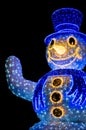 Blue Snowman Decoration Lights