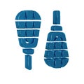 Blue Snowshoes icon isolated on transparent background. Winter sports and outdoor activities equipment.