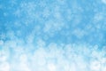 Blue snowy background Royalty Free Stock Photo