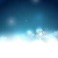 Blue snowy magic Christmas background