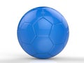 Blue soccer ball Royalty Free Stock Photo