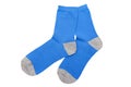 Blue socks Royalty Free Stock Photo