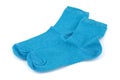 Blue socks Royalty Free Stock Photo