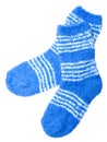 Blue socks Royalty Free Stock Photo