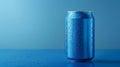The blue soda can.AI generated image Royalty Free Stock Photo
