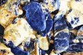 blue sodalite mineral texture