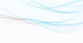 Blue soft blue lines background with elegant grey swoosh lines border Royalty Free Stock Photo