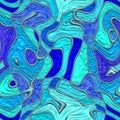 Blue soft waves mosaic