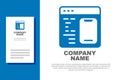 Blue Software, web developer programming code icon isolated on white background. Javascript computer script random parts Royalty Free Stock Photo