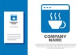 Blue Software, web developer programming code icon isolated on white background. Javascript computer script random parts Royalty Free Stock Photo