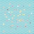 Blue and Some Colorful Dots Background