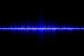 Blue sound wave background