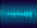 Blue Sound waves Royalty Free Stock Photo