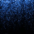 Blue sparkle glitter abstract background. Royalty Free Stock Photo