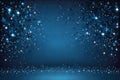 Blue sparkling background with stars Royalty Free Stock Photo