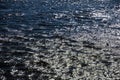 Blue sparkling water of the Neva river in Saint-Petersburg, Russia Royalty Free Stock Photo