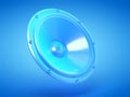 a blue speaker Royalty Free Stock Photo