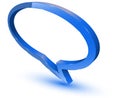 Blue speech bubble Royalty Free Stock Photo