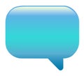 Blue speech bubble Royalty Free Stock Photo