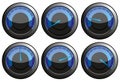 Blue speedometers Royalty Free Stock Photo