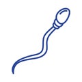 blue sperm design Royalty Free Stock Photo