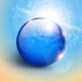 Blue sphere background