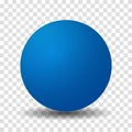 Blue Sphere Ball Isolated