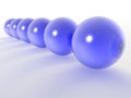 Blue spheres Royalty Free Stock Photo