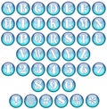 Blue Spherical Fonts