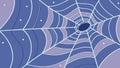 Blue spiderweb pattern, ethereal mysterious design, vector design Generative AI Royalty Free Stock Photo