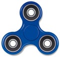 Blue spinner toy