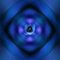 Blue spinning atom background Royalty Free Stock Photo