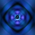 Blue spinning atom background